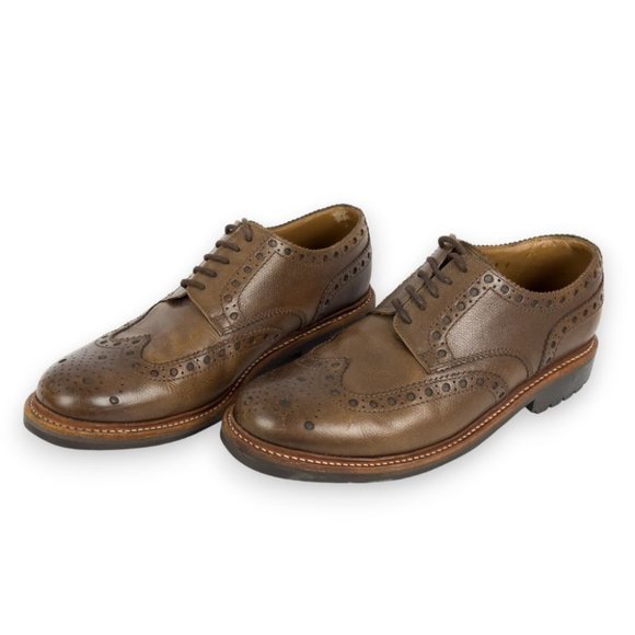 Grenson Other - Grenson Mens Archie Brogue Brown Leather Wingtip Lace Dress Shoes – Size 9